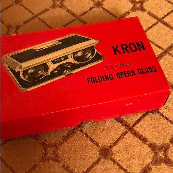 vintage folding opera glasses